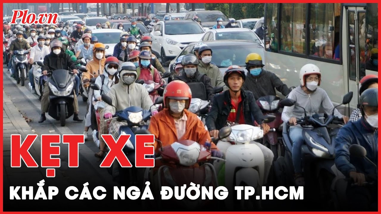 Kẹt xe, ùn ứ cục bộ khắp các ngả đường ở TP.HCM những ngày cận Tết | Tin nhanh