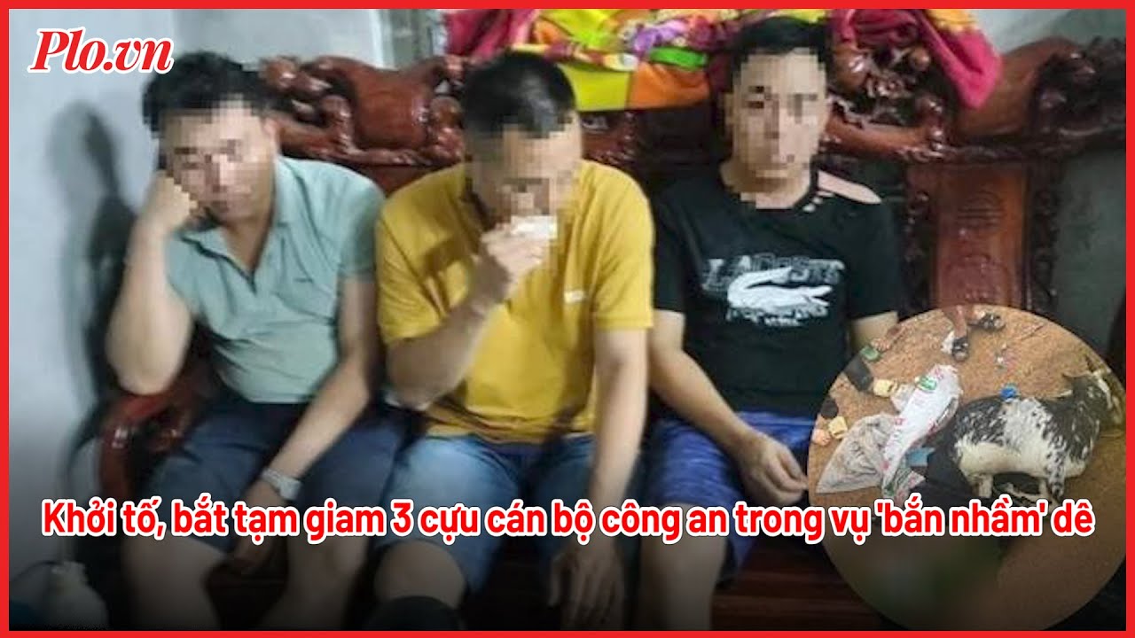 Khởi tố, bắt tạm giam 3 cựu cán bộ công an trong vụ 'bắn nhầm' dê - PLO