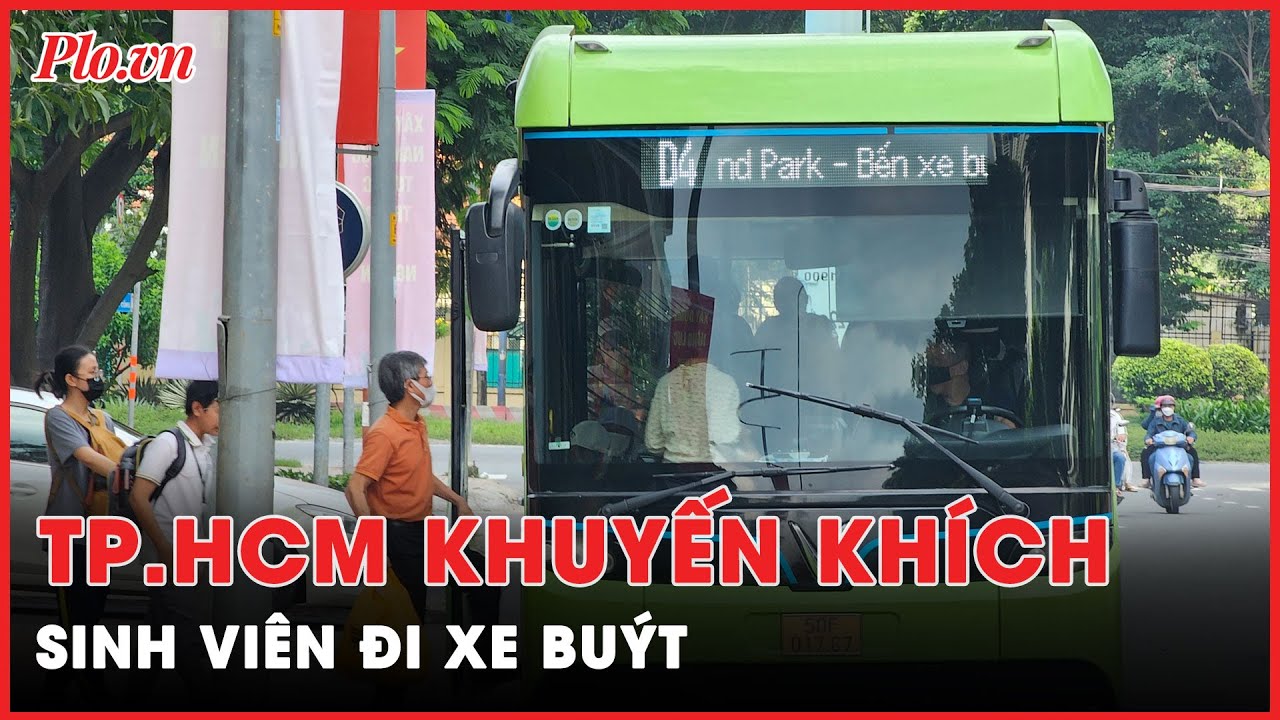 TP.HCM khuyến khích sinh viên đi xe buýt để giảm ùn tắc giao thông - PLO