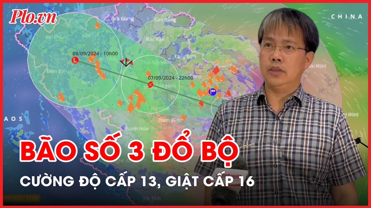 Trực tiếp tình hình bão số 3: Đã đổ bộ vào Quảng Ninh - Hải Phòng - PLO