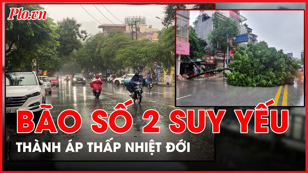 Bão số 2 suy yếu thành áp thấp nhiệt đới, đề phòng lũ quét cấp 1 ở các tỉnh phía Bắc - PLO