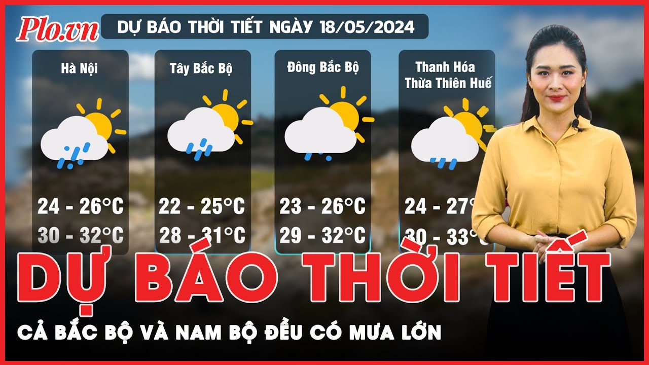 Dự báo thời tiết 18-5: Mưa rào và giông trải dài từ Bắc vào Nam | Tin nhanh