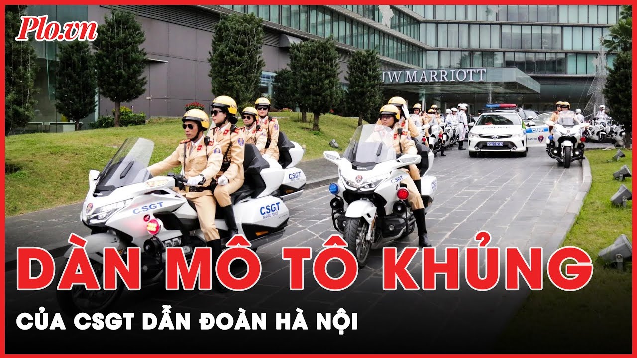 Dàn siêu mô tô của CSGT sẵn sàng đón đoàn khách quốc tế sang thăm Việt Nam | Tin nhanh PLO