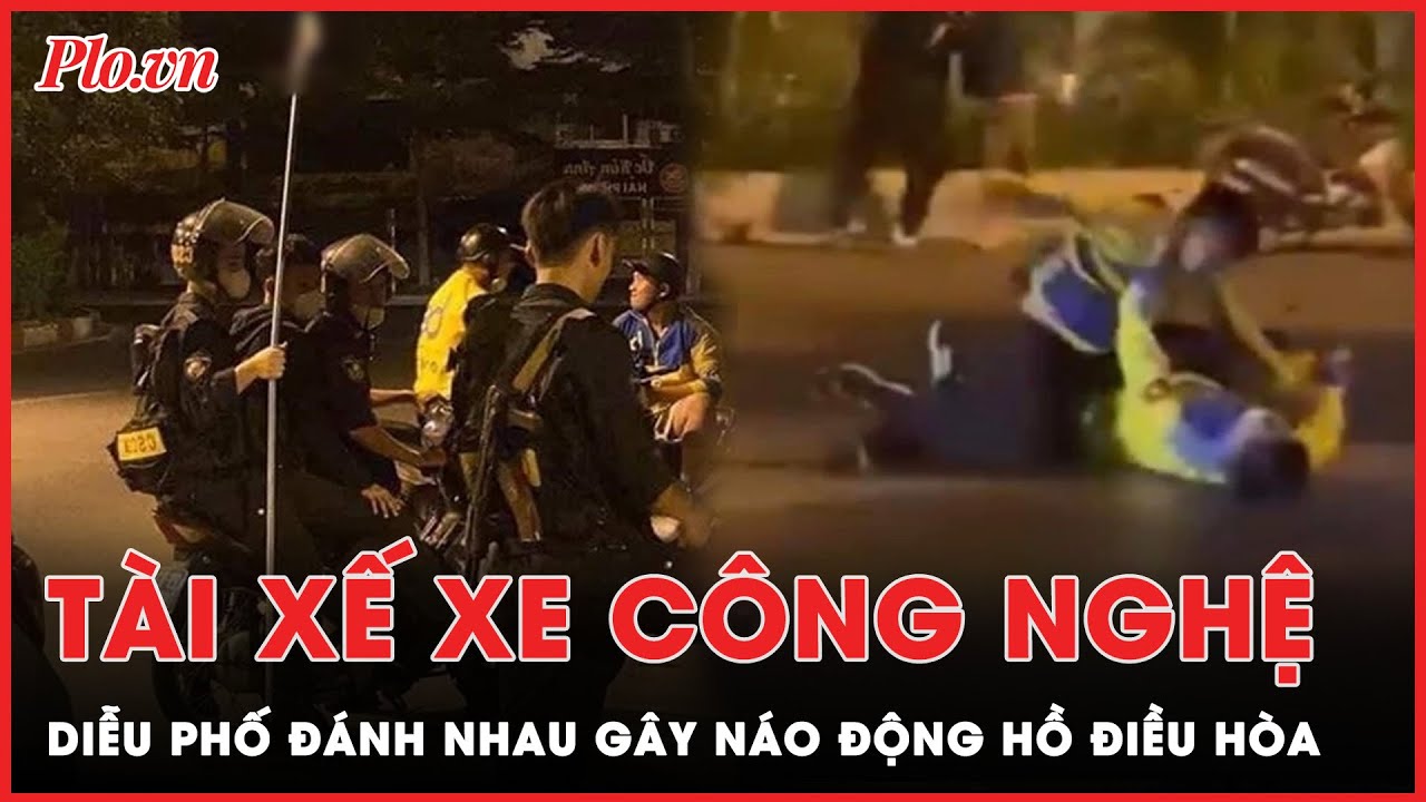 Hàng chục tài xế xe ôm công nghệ 'diễu phố', đổ về Hồ Điều Hoà ‘so tài võ nghệ’ | Tin nhanh