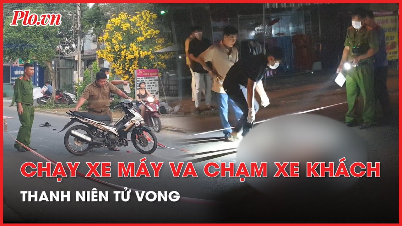 Thanh niên chạy xe máy va chạm xe khách, tử vong tại chỗ - PLO