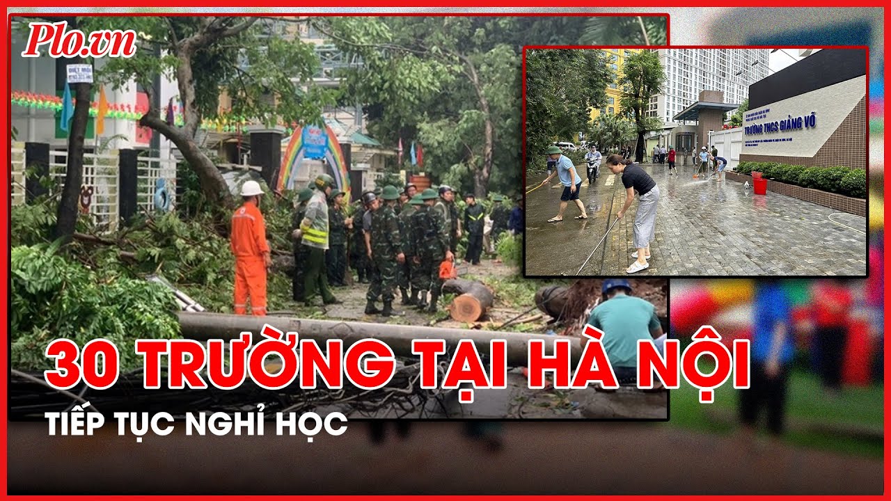 30 trường tại Hà Nội tiếp tục cho học sinh nghỉ học ngày 9-9 - PLO