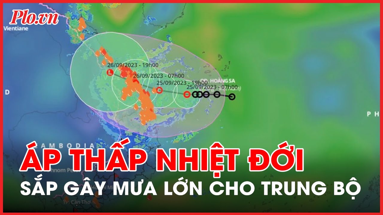 Áp thấp nhiệt đới sắp gây mưa lớn cho miền Trung - PLO