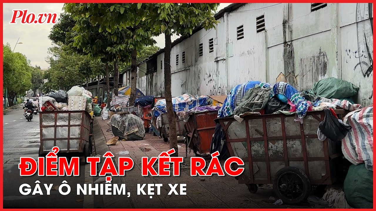 Nhiều điểm tập kết rác gây ô nhiễm, kẹt xe - PLO