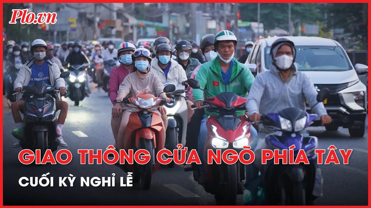 Giao thông cửa ngõ phía Tây TP.HCM ùn ứ nhẹ cuối kỳ nghỉ lễ - PLO