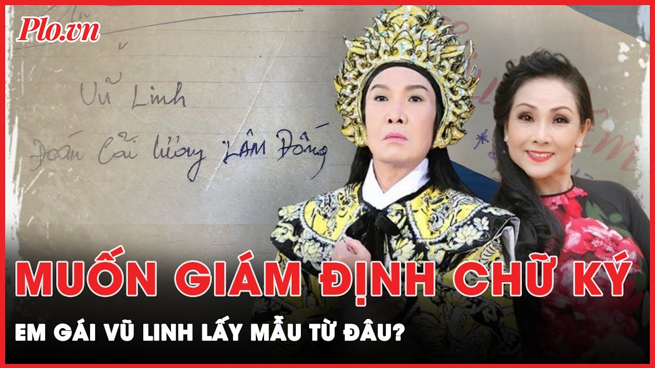 Em gái cố NSƯT Vũ Linh lấy chữ ký mẫu từ những nguồn nào để giám định? | Thời sự