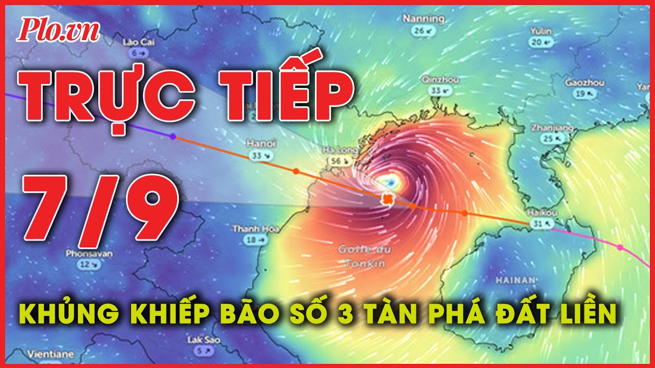 Tin bão khẩn cấp ngày 7-9: Kinh hoàng Quảng Ninh kính bay lả tả; Hà Nội gió rít liên hồi, mưa xối xả