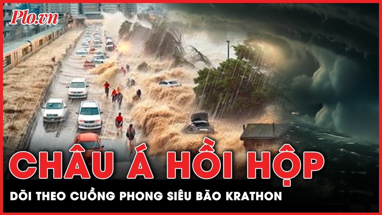 Châu Á hồi hộp dõi theo cuồng phong siêu bão Krathon đang mạnh lên chóng mặt | Thời sự quốc tế