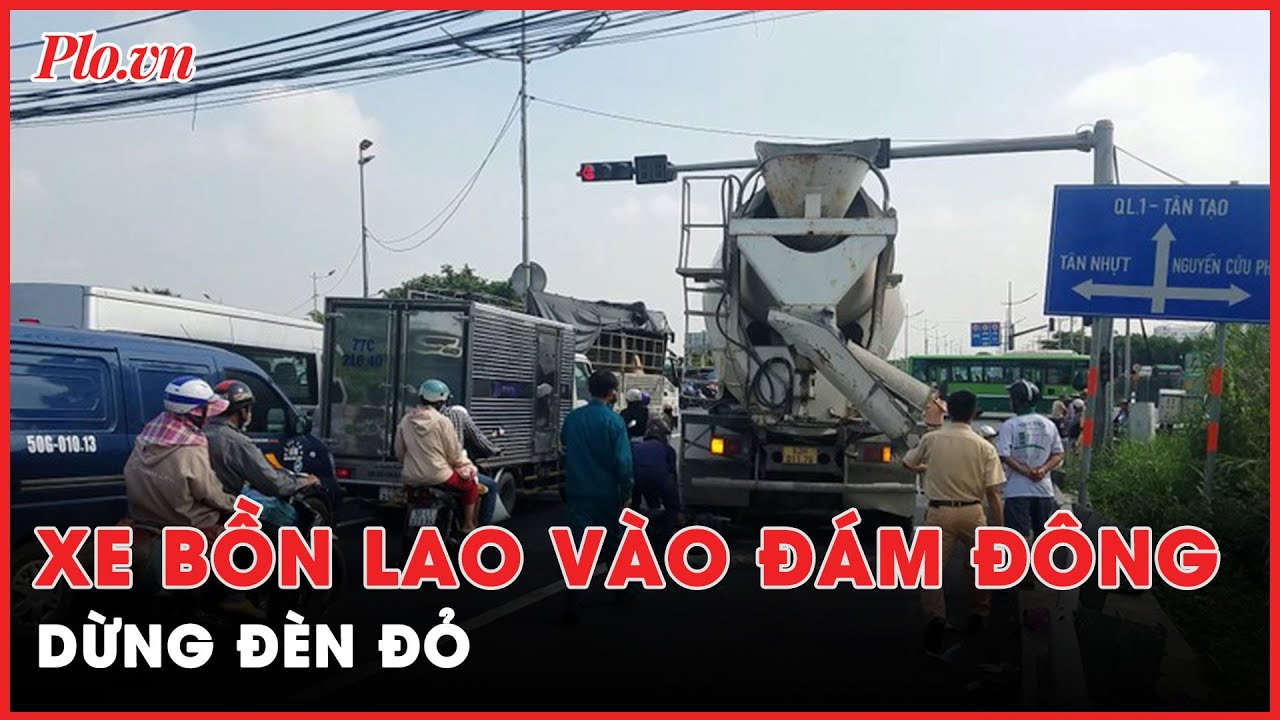 Xe bồn lao vào đám đông đang dừng đèn đỏ ở Bình Chánh - PLO