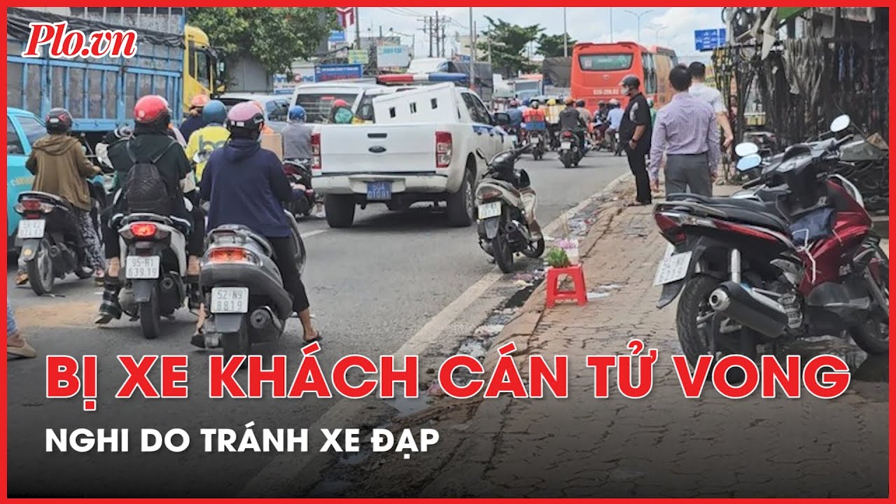 Nghi tránh xe đạp chở đồ, người đàn ông bị xe khách cán tử vong - PLO