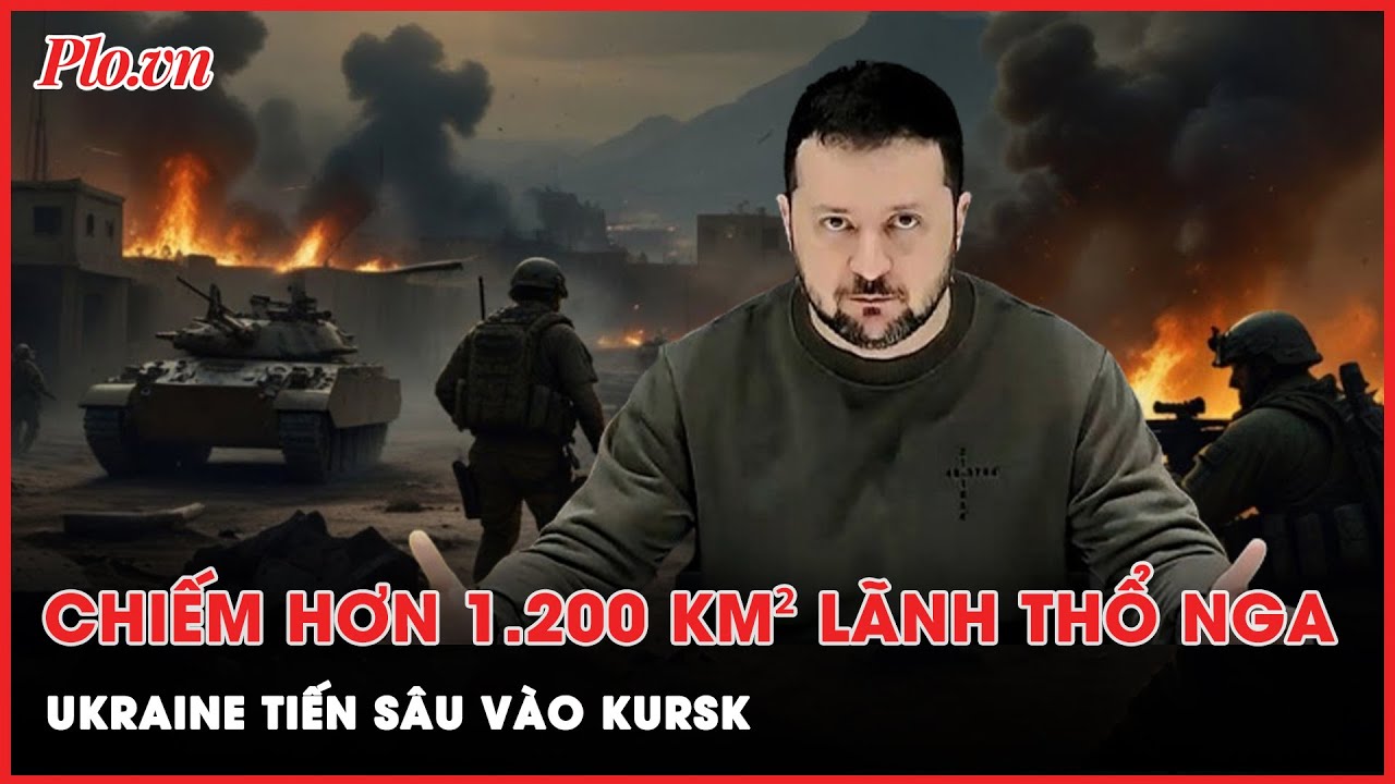 Ukraine chiếm hơn 1.200 km2 lãnh thổ, quân Nga cấp tập điều quân đến Kursk | Thời sự quốc tế