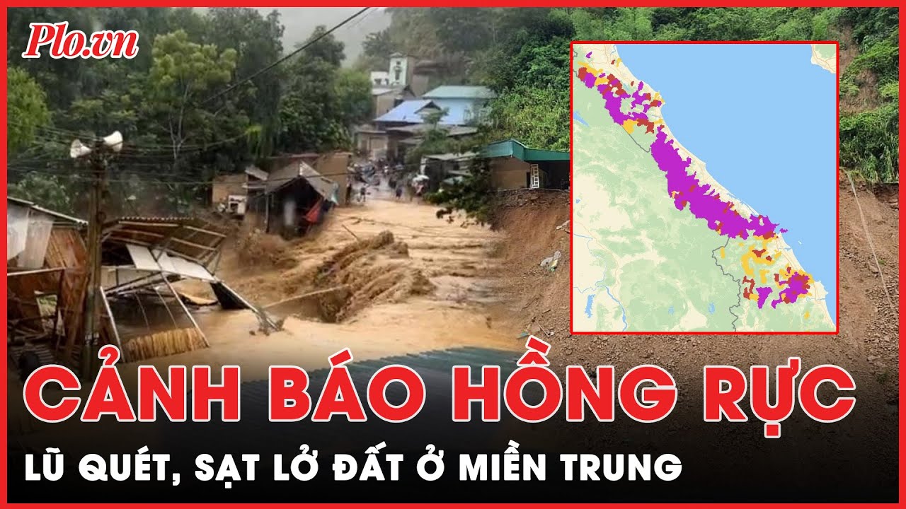 Bão số 4 quét qua: Miền Trung cảnh báo hồng rực trước nguy cơ lũ quét và sạt lở đất | Thời sự