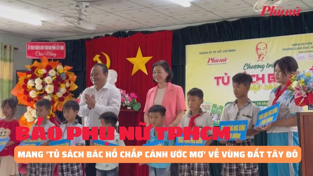 Mang 'Tủ sách Bác Hồ chắp cánh ước mơ' về vùng đất Tây Đô | Báo Phụ Nữ