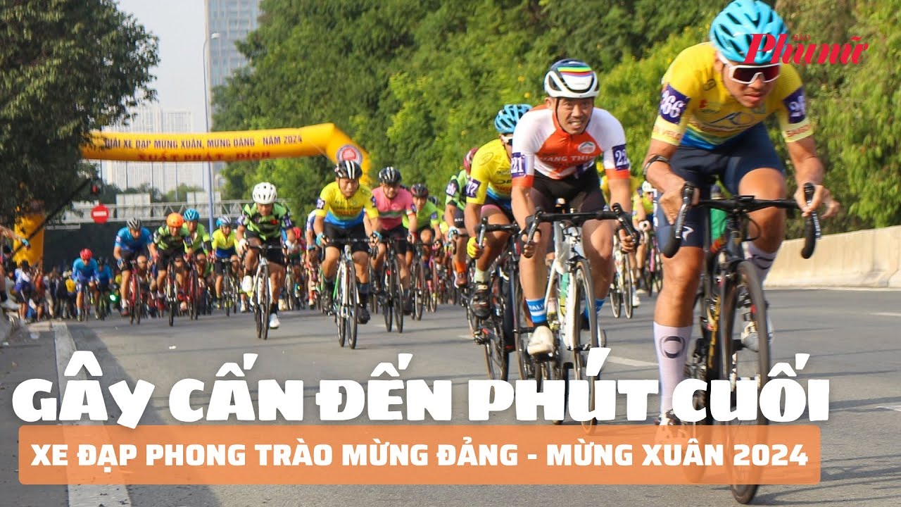 Giải đua xe đạp phong trào Mừng Đảng - Mừng Xuân 2024, gây cấn đến phút cuối | Báo Phụ Nữ