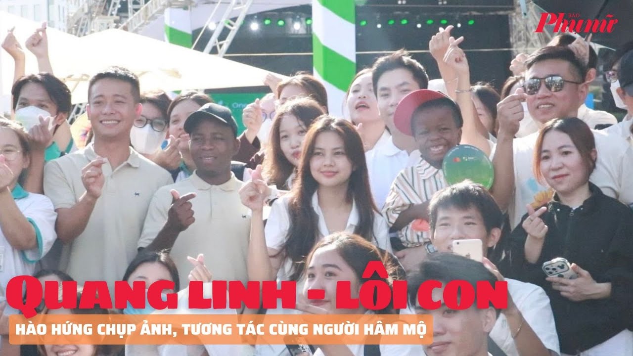 Quang Linh, Lôi Con hào hứng chụp ảnh, tương tác cùng người hâm mộ tại TPHCM | Báo Phụ Nữ