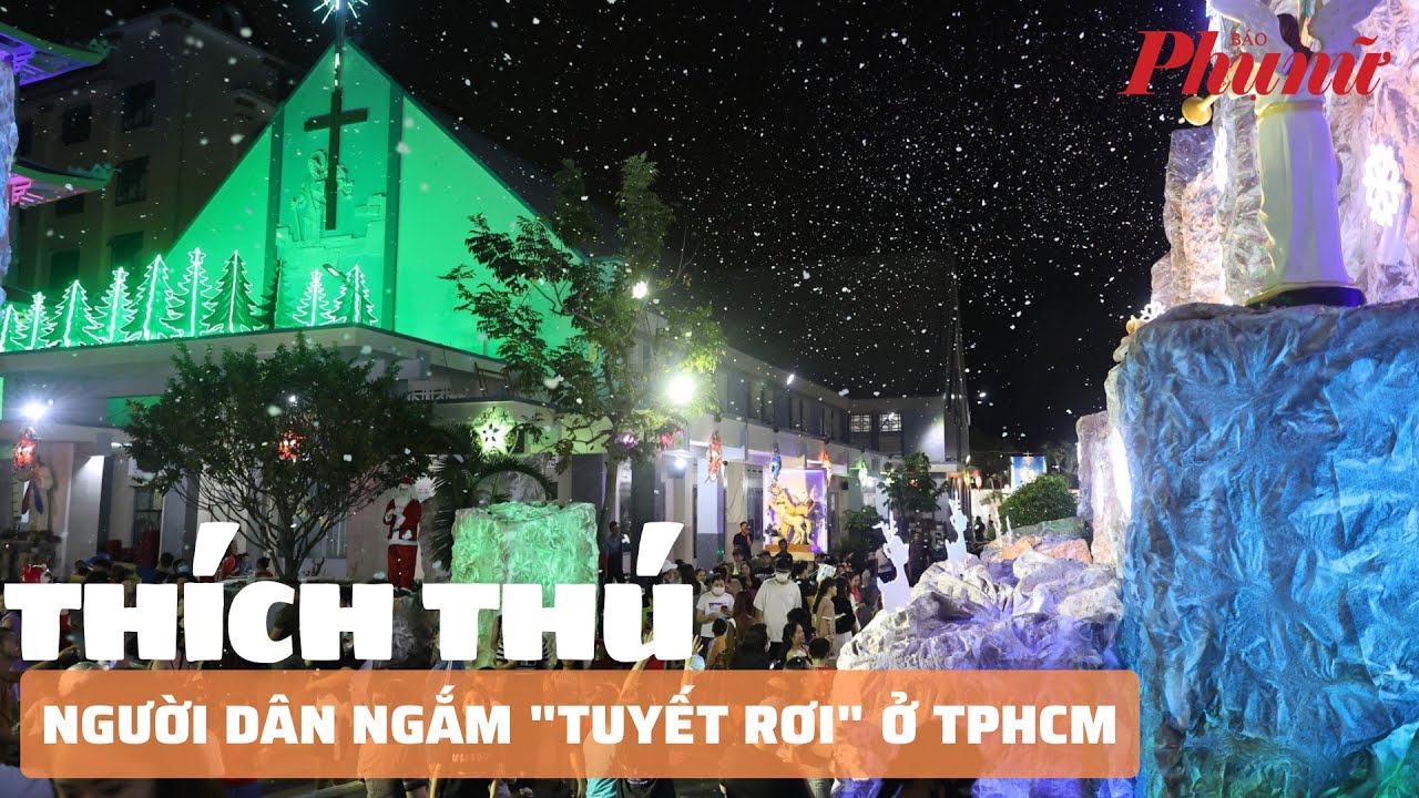 Người dân thích thú ngắm "tuyết rơi" ở TPHCM | Báo Phụ Nữ