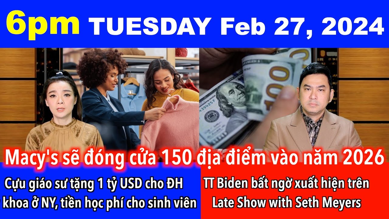 🇺🇸Feb 27, 2024 Mỗi người Mỹ sẽ được $2,500 để mua sắm trong dự luật liên bang nếu được chuẩn thuận