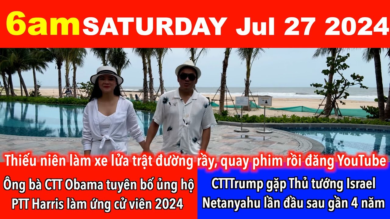 🇺🇸Jul 27, 2024 Ông bà CTT Obama tuyên bố ủng hộ PTT Harris làm ứng cử viên Tổng Thống 2024