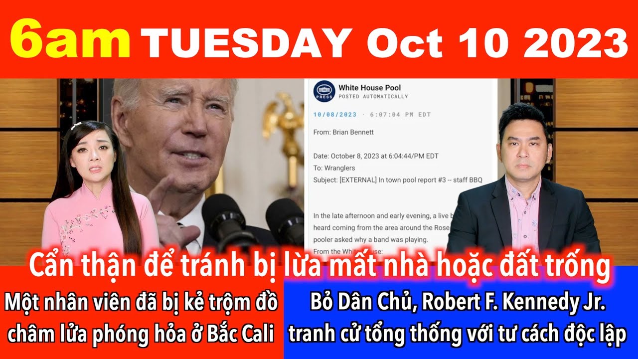 🇺🇸Oct 10, 2023 TT Biden bị chỉ trích vì 'tổ chức buổi tiệc nướng' BBQ trong khi Israel giao tranh