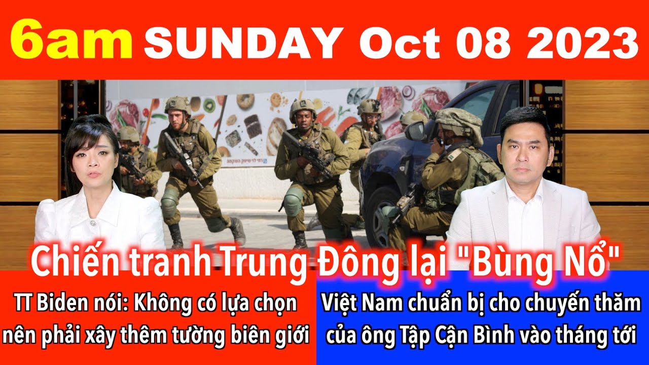 🇺🇸Oct 8, 2023 Chiến tranh Trung Đông bùng nổ: Palestine tấn công bất ngờ, Israel đáp trả dữ dội