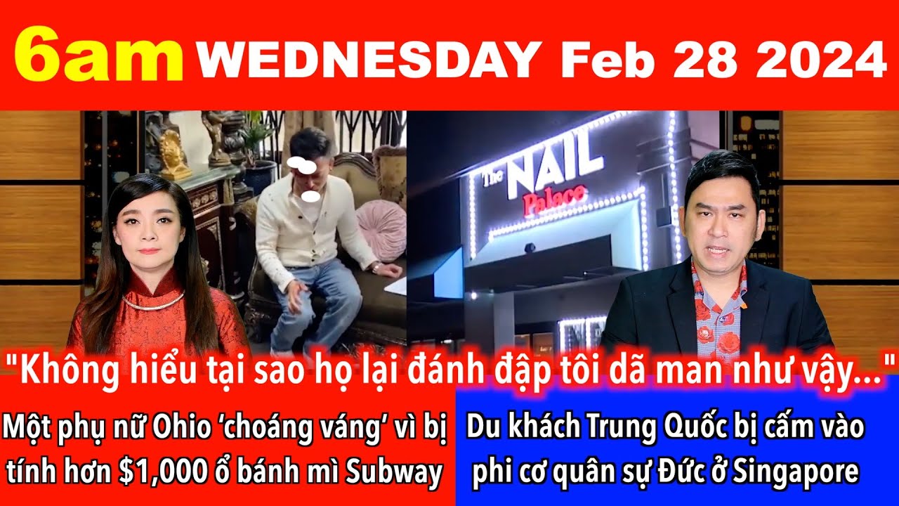 🇺🇸Feb 28, 2024 Chủ tiệm nail gốc Việt tại Las Vegas bị 4 người tấn công ngay trong tiệm