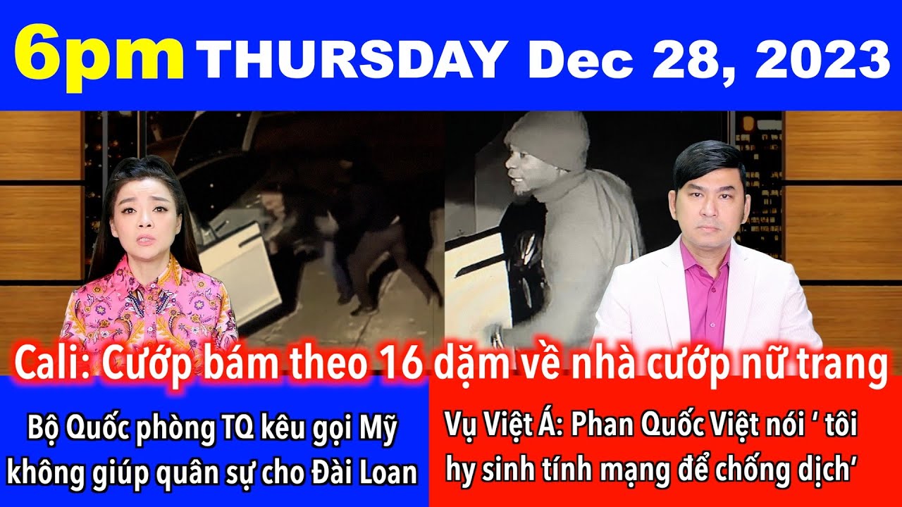 🇺🇸Dec 28, 2023 Cướp bám theo vợ chồng bác sĩ ở Nam Cali hơn 16 dặm về đến nhà để cướp nữ trang