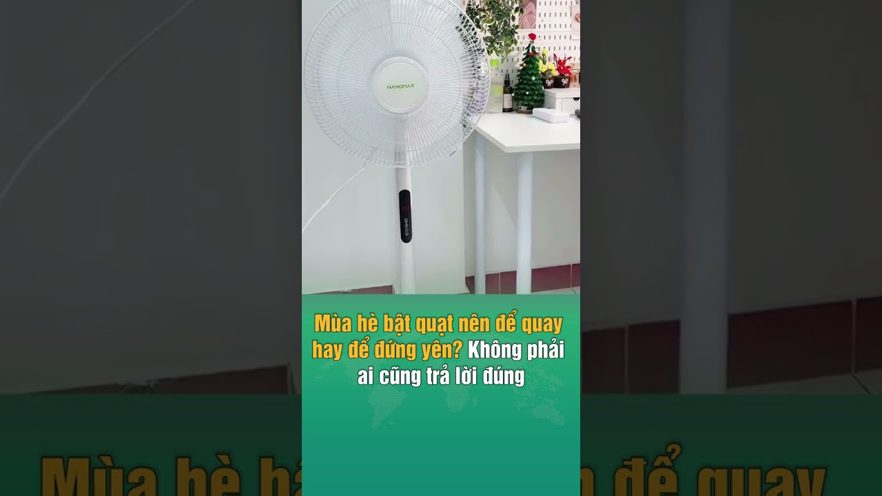 Mùa hè bật quạt nên để quay hay để đứng yên? Không phải ai cũng trả lời đúng #sohahome #shorts