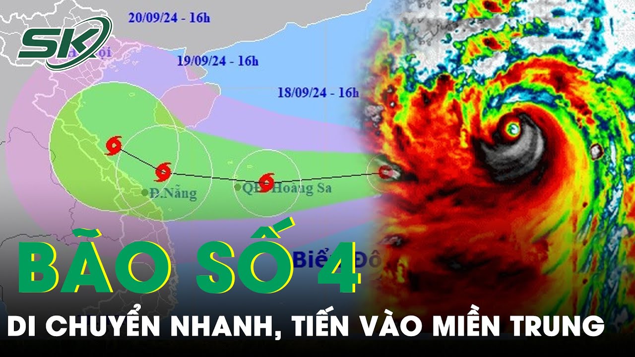 Bão số 4 mạnh lên từ áp thấp nhiệt đới có nhiều điểm nguy hiểm, dự báo vùng ảnh hưởng rất rộng|SKĐS