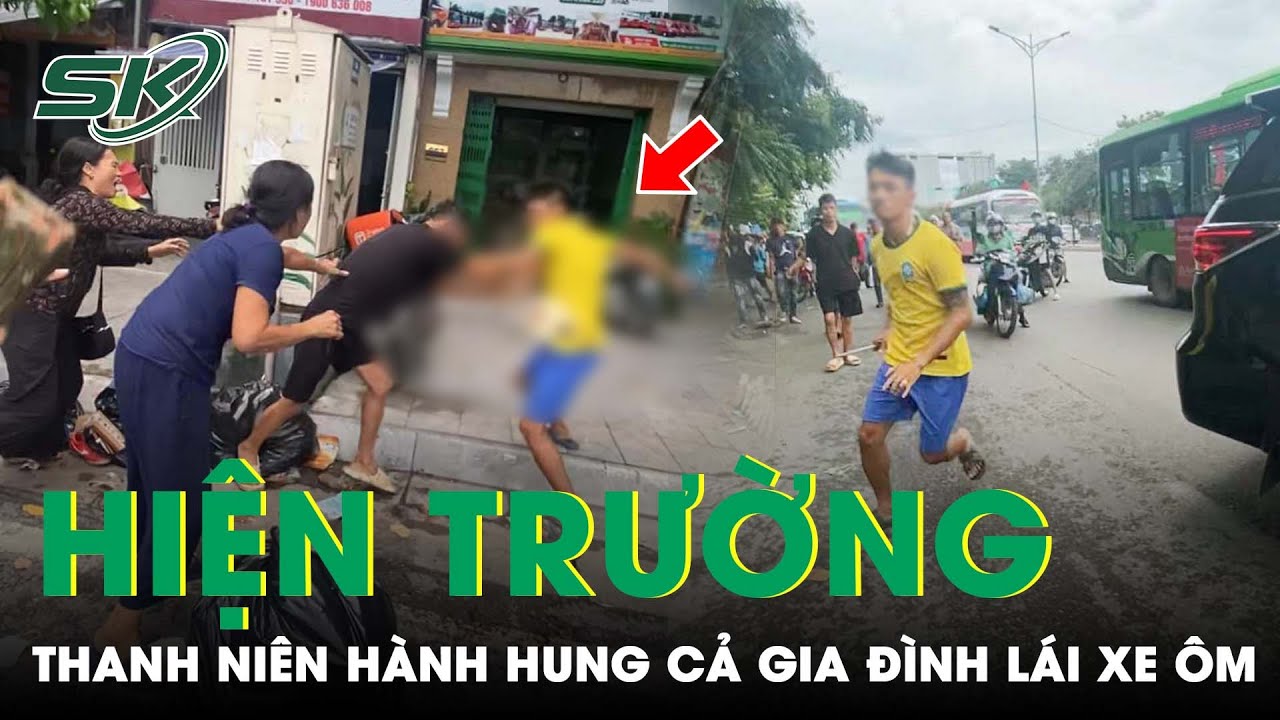 Kinh hoàng hiện trường nam thanh niên cầm dao, tua vít tấn công cả gia đình tài xế xe ôm | SKĐS