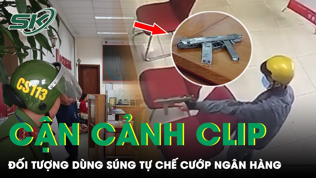 Camera Ghi Lại Khoảnh Khắc Đối Tượng Nổ Súng Uy Hiếp, Cướp Ngân Hàng Ở Tiền Giang | SKĐS