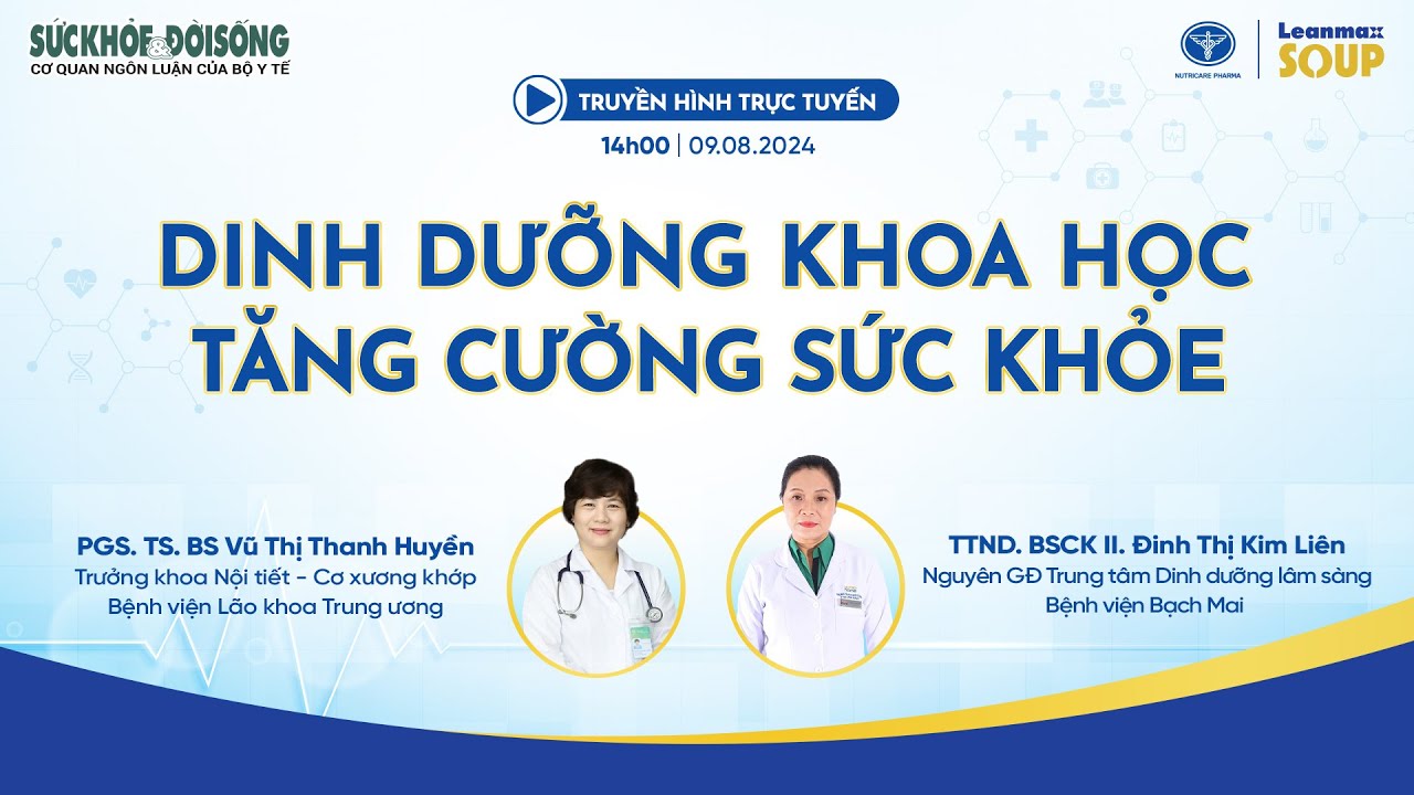 [LIVE] Dinh Dưỡng Khoa Học, Tăng Cường Sức Khoẻ | SKĐS