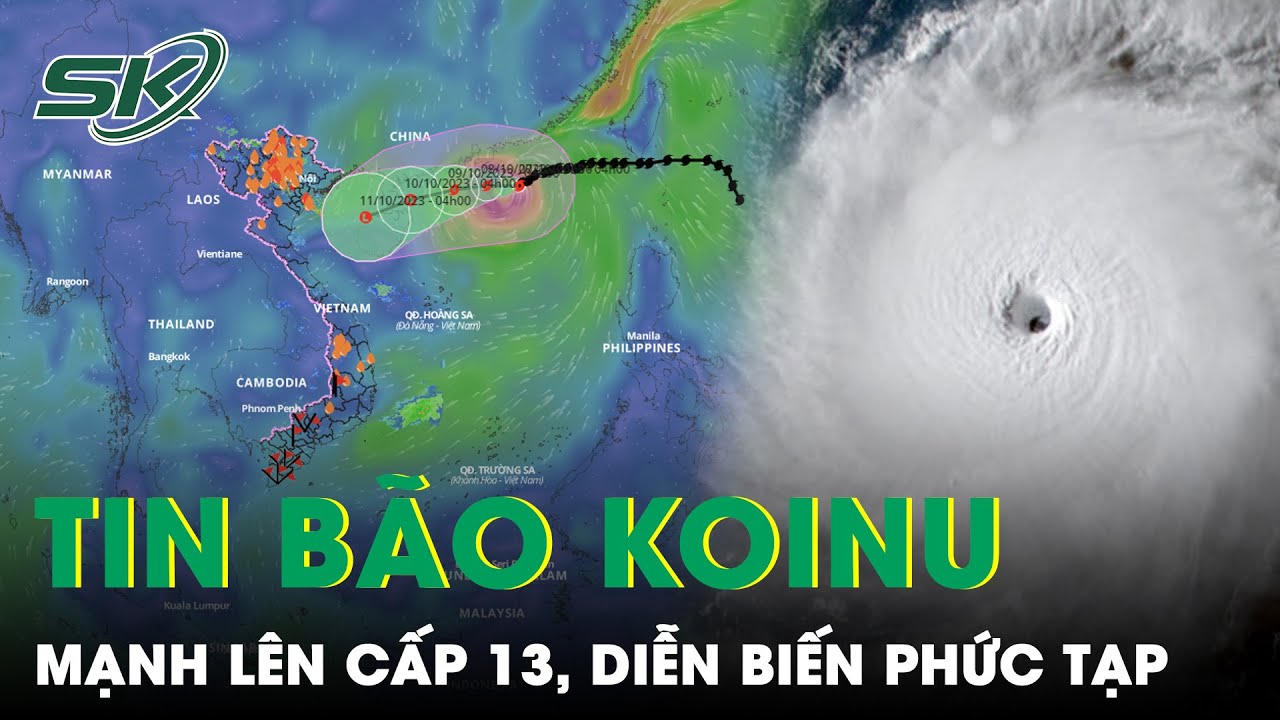 Bão Konui Mạnh Lên Cấp 13, Hướng Di Chuyển Phức Tạp Khó Lường | SKĐS