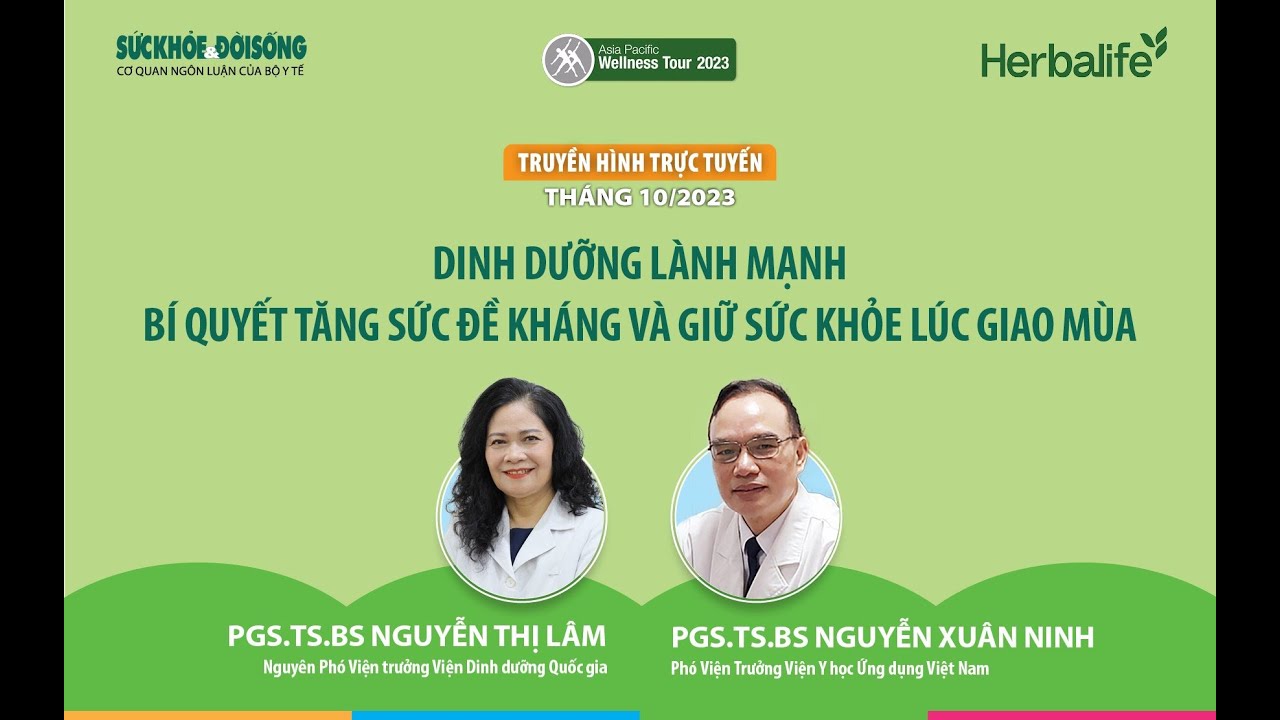 [LIVE] :  Dinh dưỡng lành mạnh – Bí quyết tăng sức đề kháng và giữ sức khỏe lúc giao mùa | SKĐS