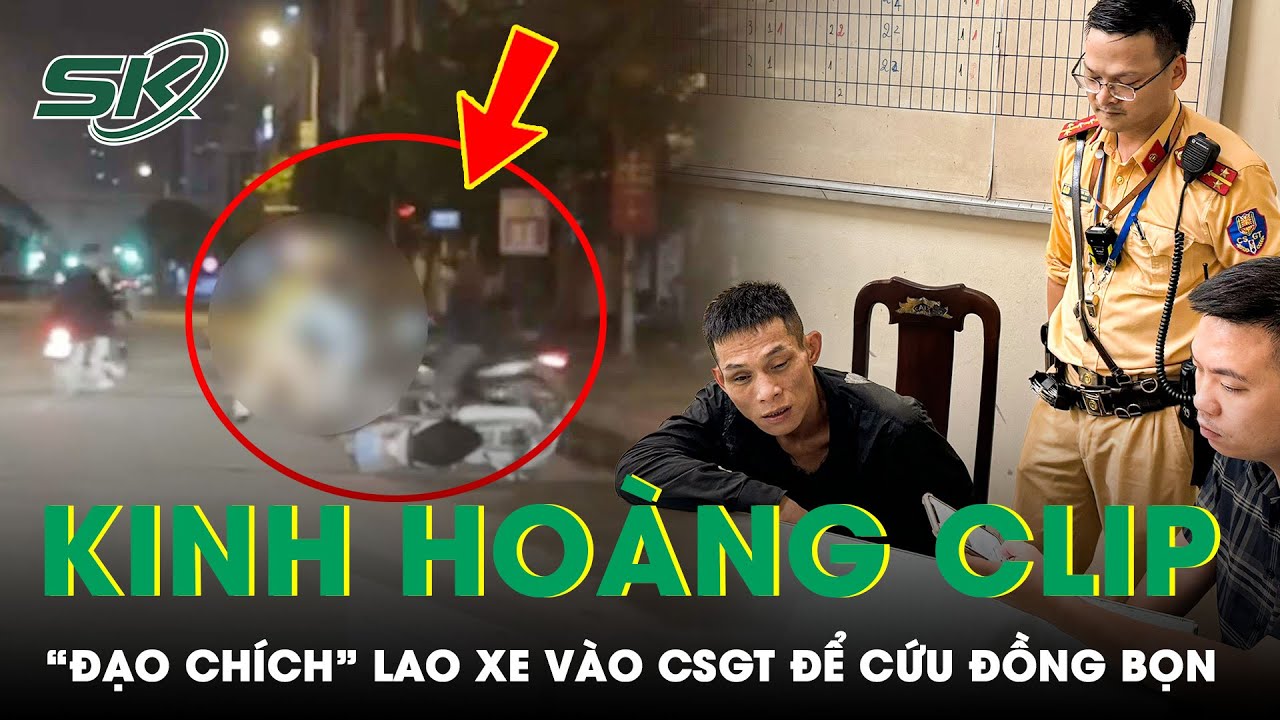 Sáng 16/8: Giật mình clip “đạo chích” lao xe vào CSGT hòng giải cứu đồng bọn khi trộm xe bất thành