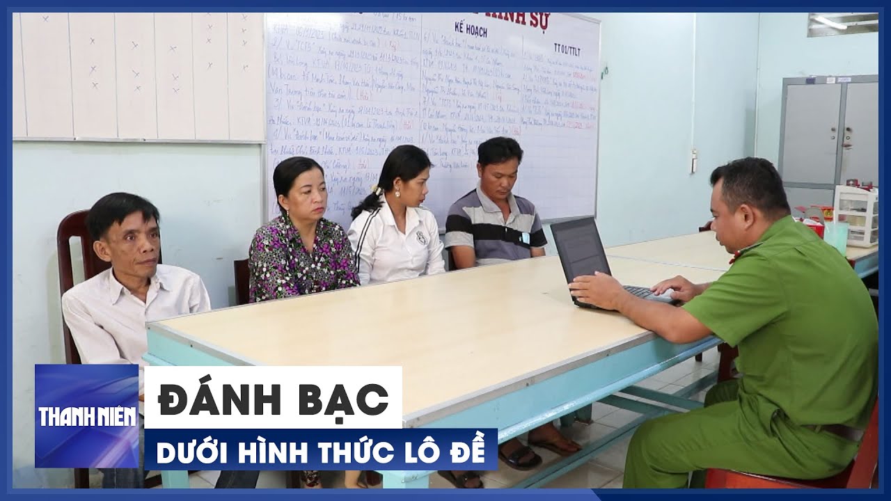 Khởi tố 4 người đánh bạc dưới hình thức lô đề