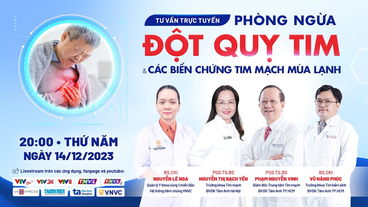 🔴 PHÒNG NGỪA ĐỘT QUỴ TIM & CÁC BIẾN CHỨNG TIM MẠCH TRONG MÙA LẠNH