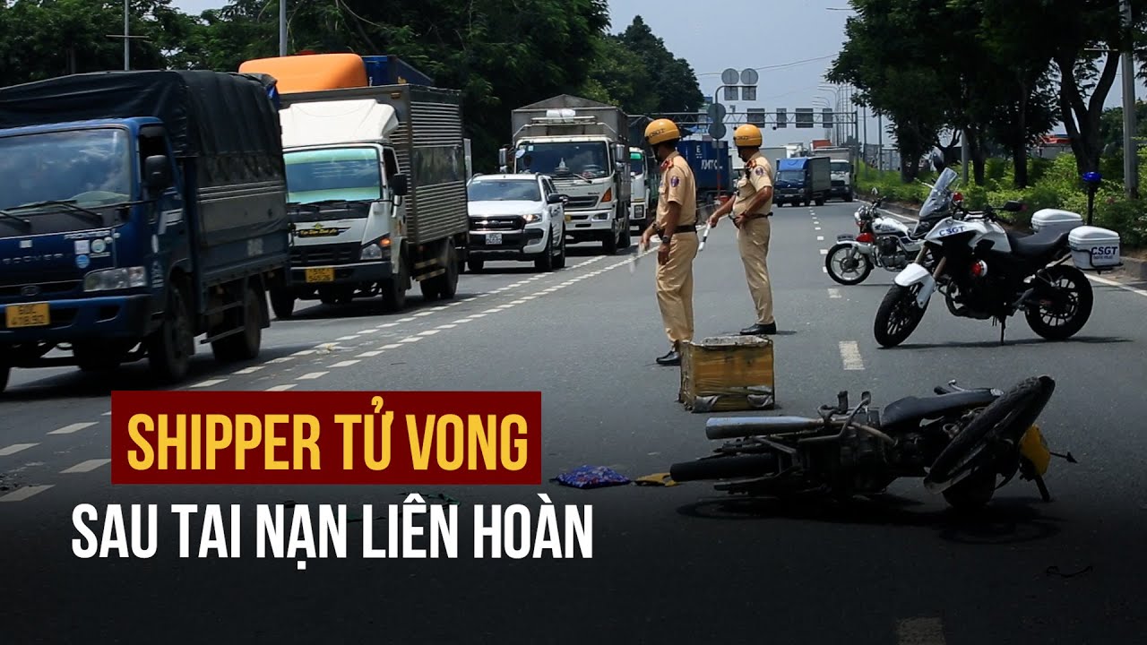 Tai nạn liên hoàn trên Quốc lộ 1, người giao hàng tử vong