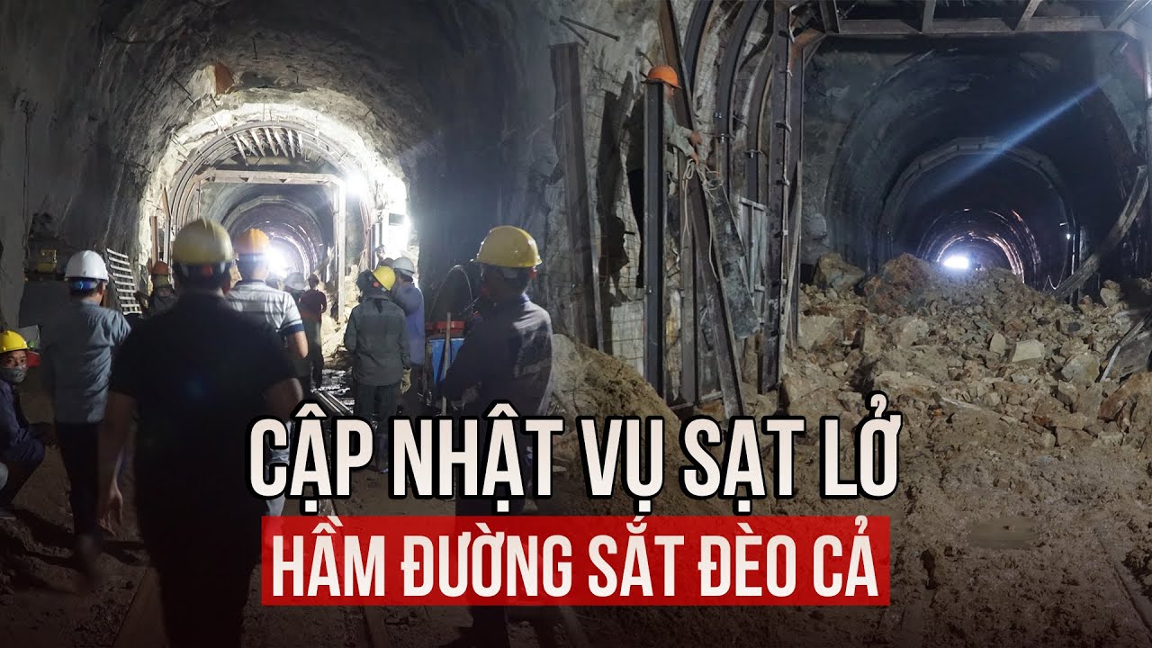 Cập nhật vụ sạt lở hầm đường sắt Đèo Cả: Chưa biết khi nào thông tàu