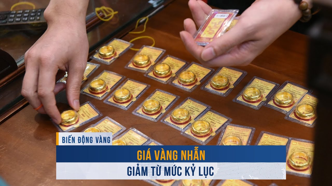 BIẾN ĐỘNG VÀNG ngày 19/8: Giá vàng nhẫn giảm từ mức kỷ lục