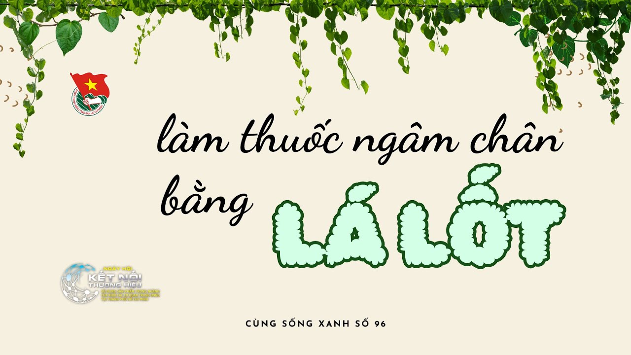 Cùng sống xanh số 96: Làm thuốc ngâm chân bằng lá lốt