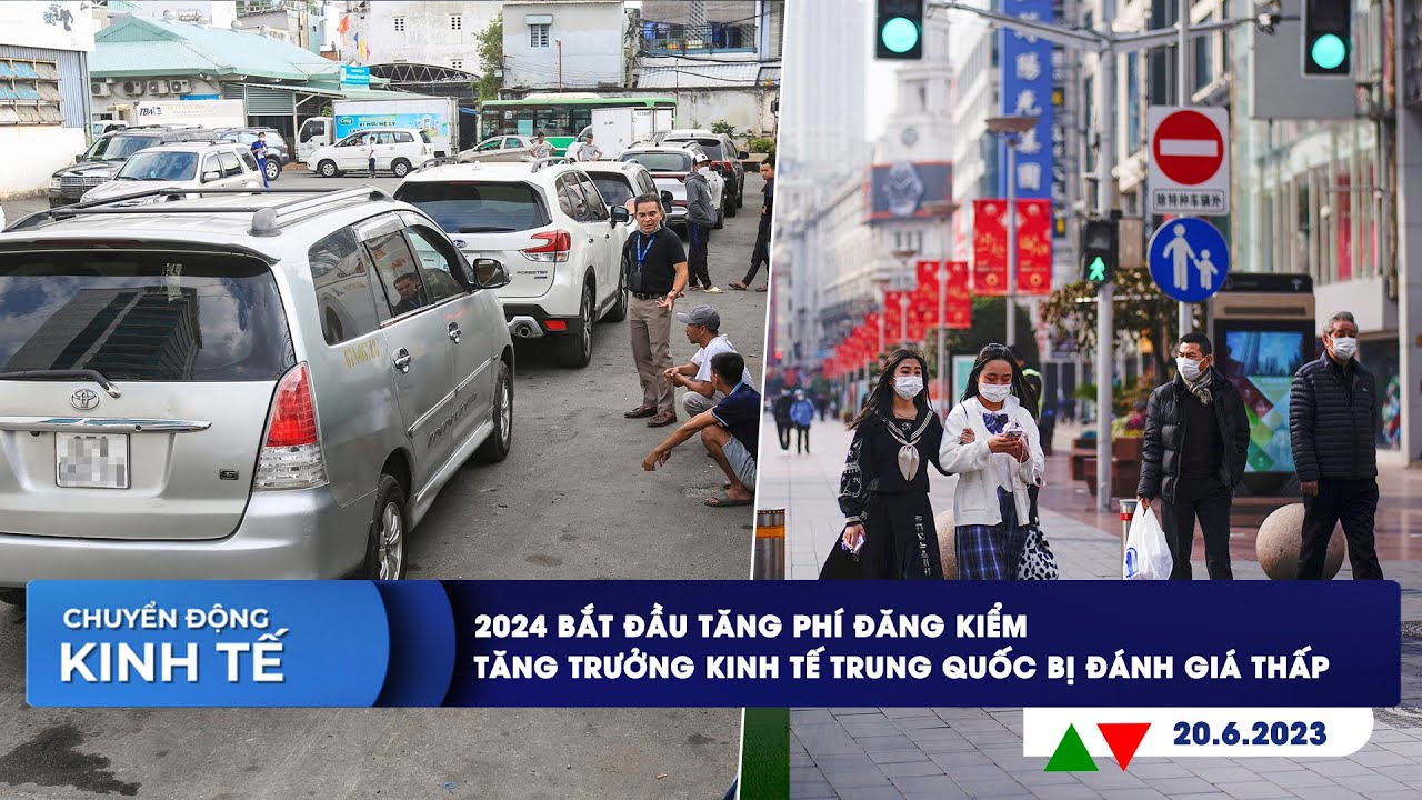 CHUYỂN ĐỘNG KINH TẾ 20/6: 2024 tăng phí đăng kiểm | Tăng trưởng kinh tế Trung Quốc bị đánh giá thấp