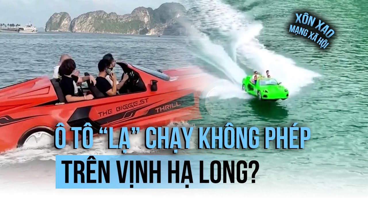 Xác minh phương tiện "lạ" chở người trái phép trên vịnh Hạ Long