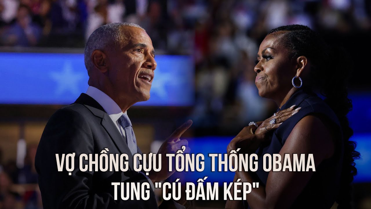 Vợ chồng cựu Tổng thống Obama tung "cú đấm kép" để hỗ trợ bà Harris trước ông Trump