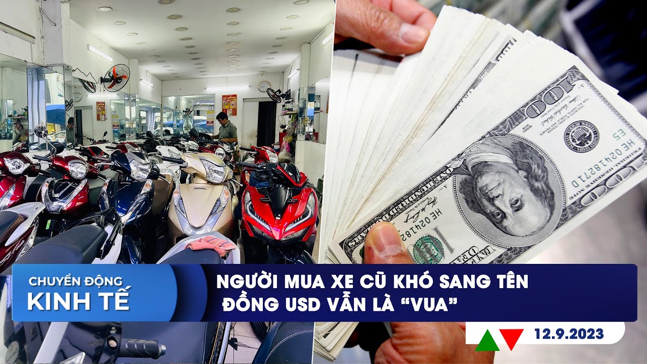 CHUYỂN ĐỘNG KINH TẾ ngày 12/9: Người mua xe cũ khó sang tên | Đồng USD vẫn là “vua”