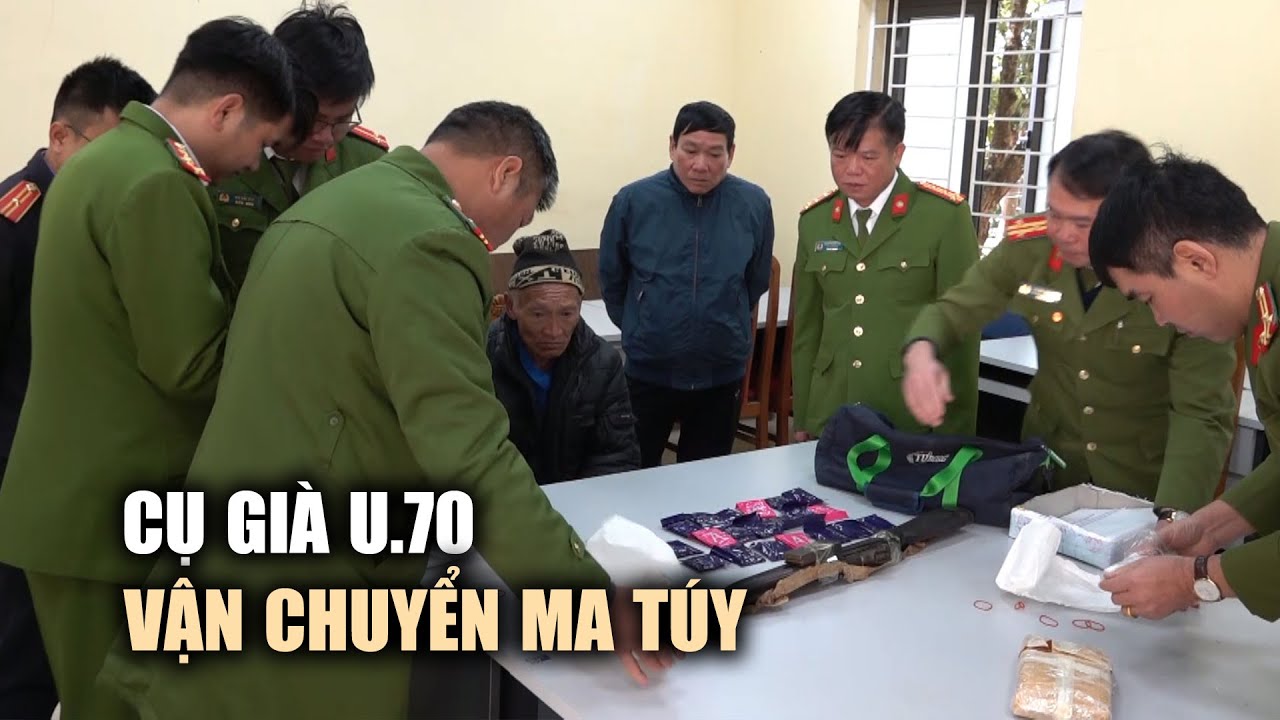 Bắt giữ cụ già U.70 mang súng đi vận chuyển ma túy