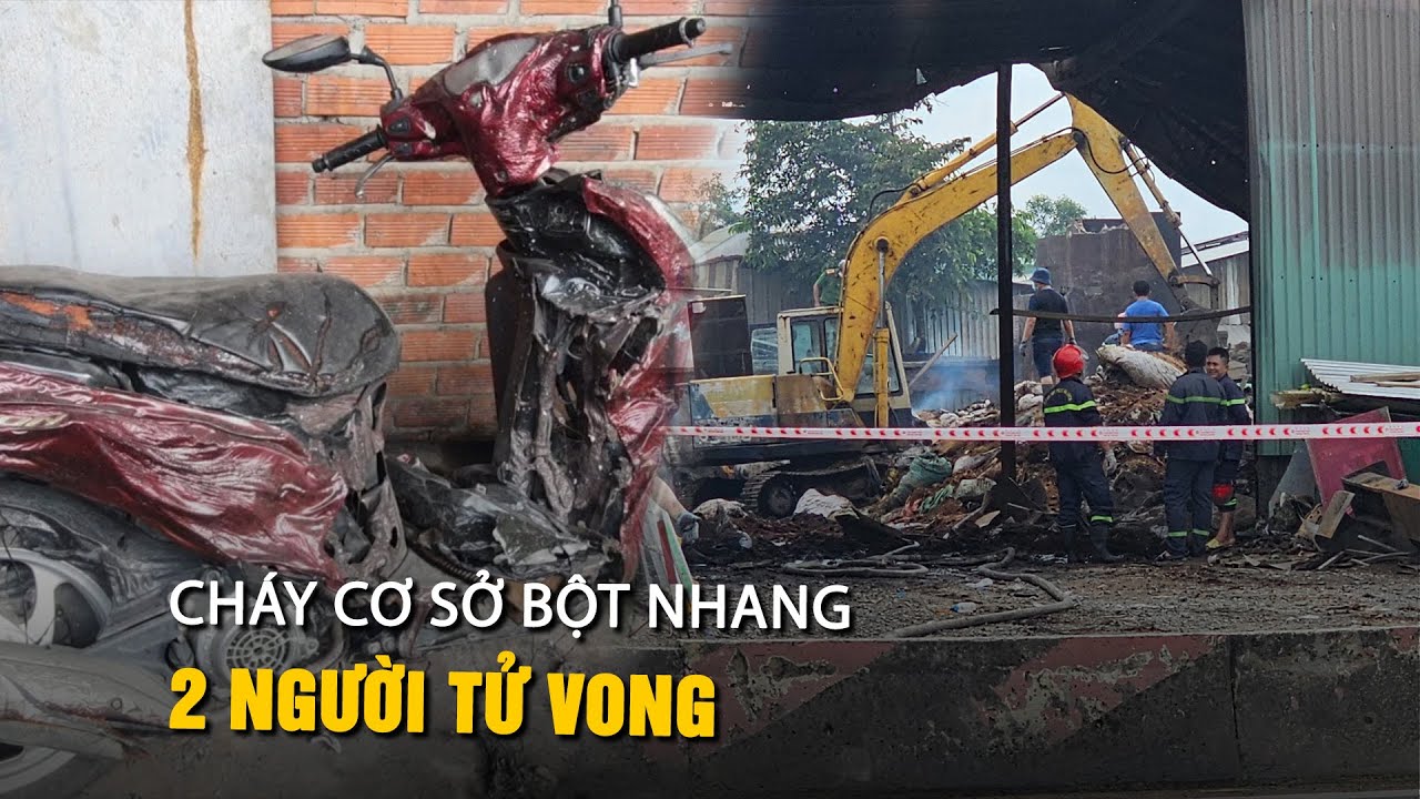 Cháy cơ sở bột nhang ở huyện Bình Chánh: 2 người tử vong